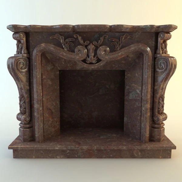 marble fireplace 3D Model .c4d .max .obj .3ds .fbx .stl .blend 