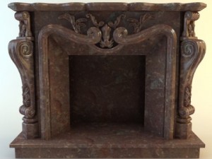 marble fireplace 3D Model