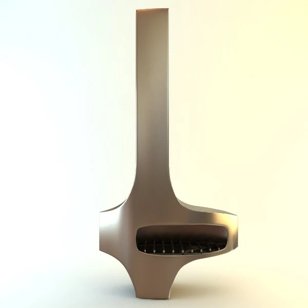modern fireplace chimney 3D Model .c4d .max .obj .3ds .fbx .stl .blend