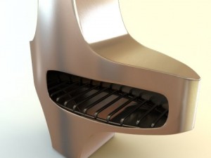 modern fireplace  chimney 3D Model