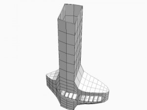 modern fireplace  chimney 3D Model