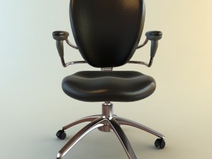 high back office armchair 4 3D 모델