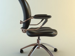 high back office armchair 4 3D 모델