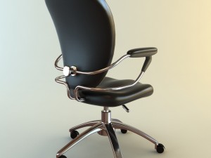 high back office armchair 4 3D 모델