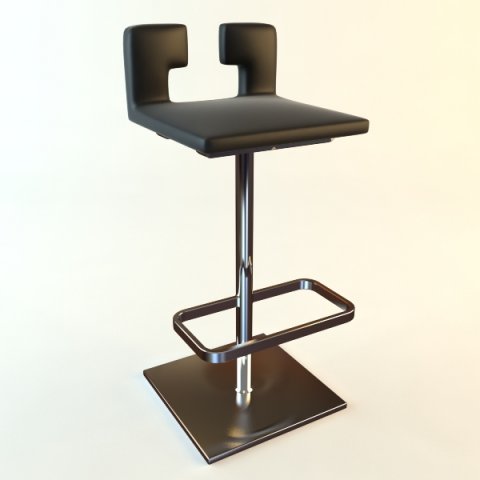 bar stool 2 3D Model .c4d .max .obj .3ds .fbx .stl .blend 
