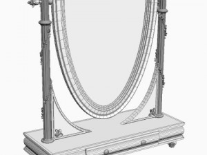 savio firmino cheval mirror Modello 3D