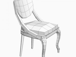 table  chairs set Modello 3D