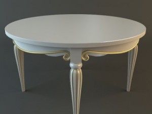 table  chairs set Modello 3D
