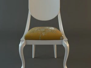 table  chairs set 3D Model