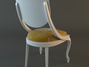 table  chairs set Modello 3D
