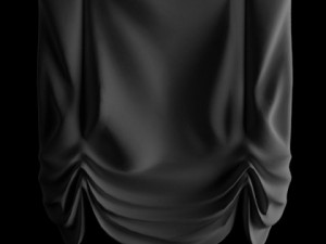 roman shade window curtain 3Dモデル