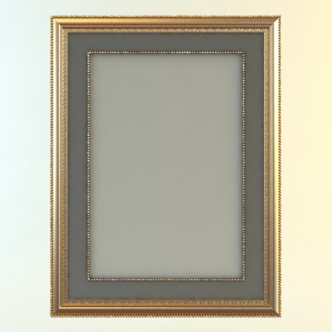 rectangular picture frame and mat Modelo 3D .c4d .max .obj .3ds .fbx .stl .blend