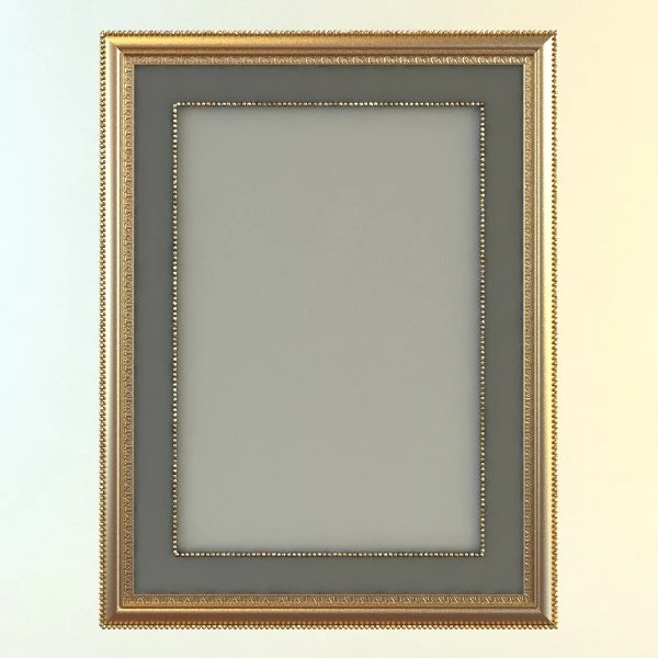 rectangular picture frame and mat 3D Model .c4d .max .obj .3ds .fbx .stl .blend