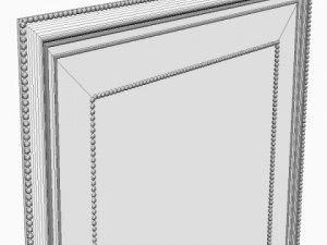 rectangular picture frame and mat Modelo 3D