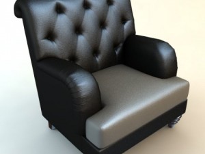 chesterfield armchair 3D Model