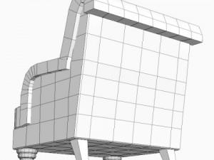 chesterfield armchair 3D Model