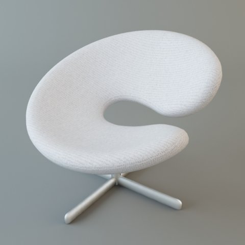 chair 2 3D Model .c4d .max .obj .3ds .fbx .stl .blend 