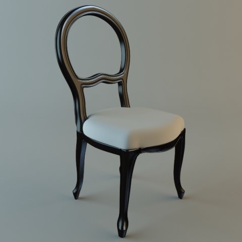 dining chair 3D Модель .c4d .max .obj .3ds .fbx .stl .blend 