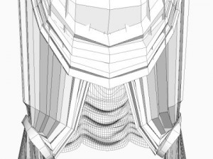 classical curtains  jabot 3D 模型
