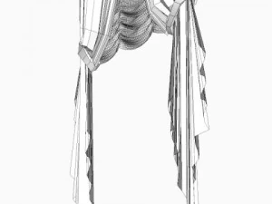 classical curtains  jabot 3D Model