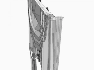 classical curtains  jabot 3D Model