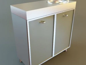 medical office sink cabinet 3D Model