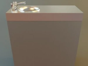 medical office sink cabinet 3D Model