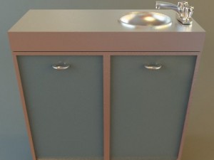 medical office sink cabinet 3D मॉडल