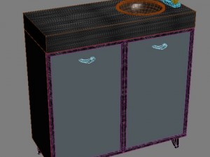 medical office sink cabinet 3D मॉडल