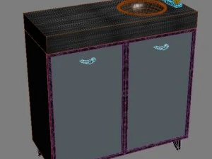 medical office sink cabinet 3D Model