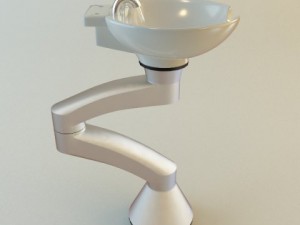 hair salon shampoo sink 3D Model