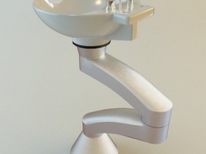 hair salon shampoo sink 3D Model