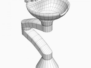 hair salon shampoo sink 3D Model