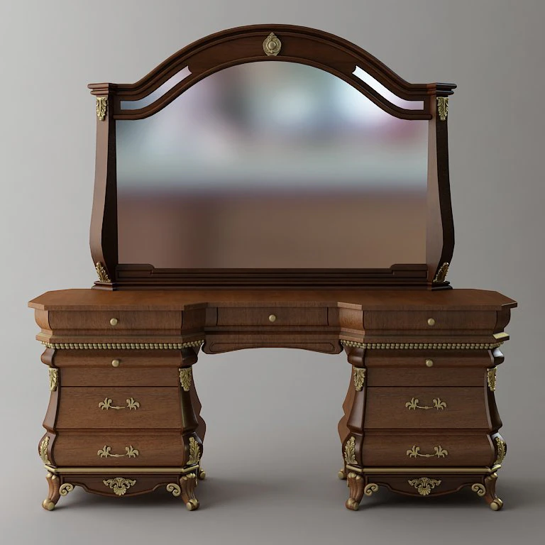 coiffeuse Modèle 3D .c4d .max .obj .3ds .fbx .stl .blend 