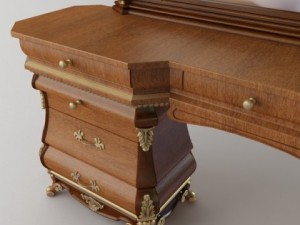 dressing table 3D मॉडल