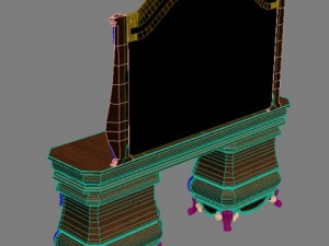 dressing table 3D मॉडल