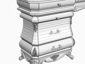 dressing table 3D मॉडल