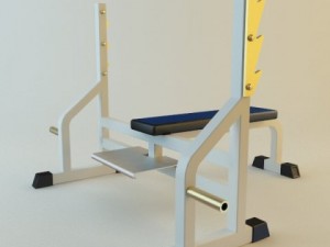 rack rod exercise equipment 3Dモデル