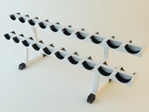 dumbell rack 3D मॉडल