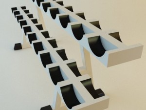dumbell rack 3D Model