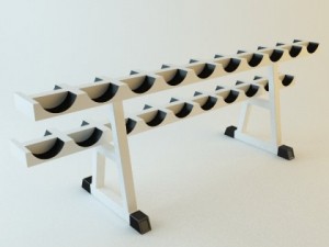 dumbell rack 3D Model