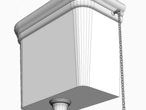 high tank toilet 3D 模型