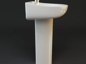 bathroom pedestal sink 3D Model