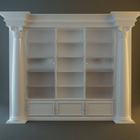 bookcase cabinet Modelo 3D .c4d .max .obj .3ds .fbx .stl .blend 