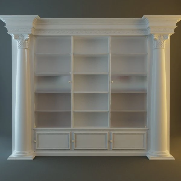bookcase cabinet 3D Model .c4d .max .obj .3ds .fbx .stl .blend