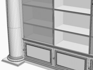 bookcase cabinet Modelo 3D
