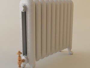 ornate antique radiator 3D Model