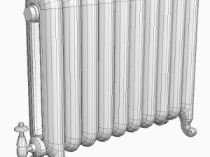 ornate antique radiator 3D Model