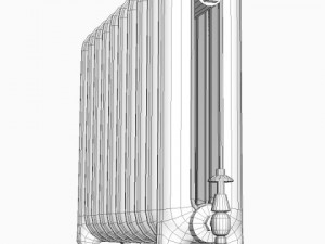 ornate antique radiator 3D Model