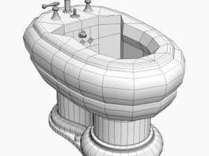 bidet Modello 3D